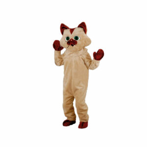 Mascotte de Chat Beige