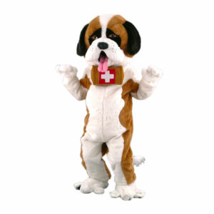 Mascotte de Chien Saint Bernard