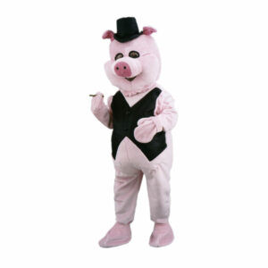 Mascotte de Cochon Banquier