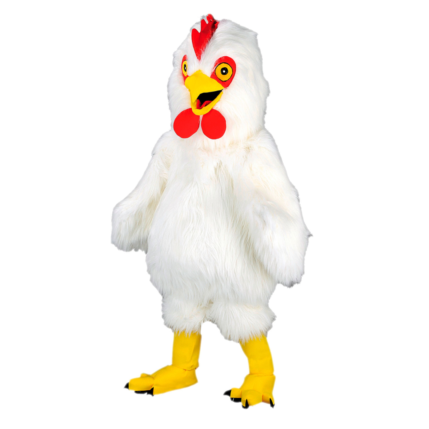 Mascotte de Coq Blanc