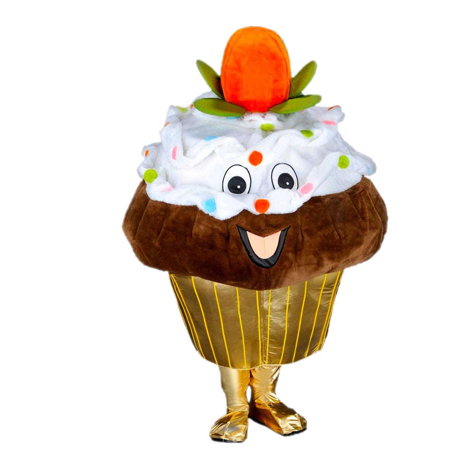 Mascotte de Cupcake Chocolat