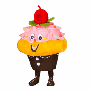 Mascotte de Cupcake Vanille