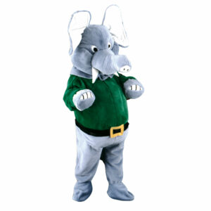 Mascotte Eléphant Vert