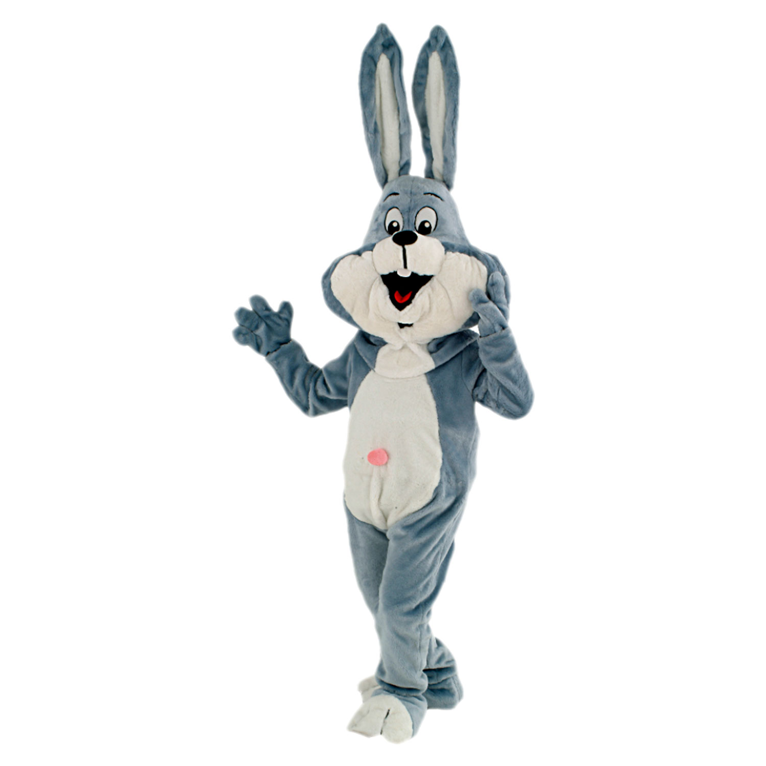 Mascotte de Lapin Gris