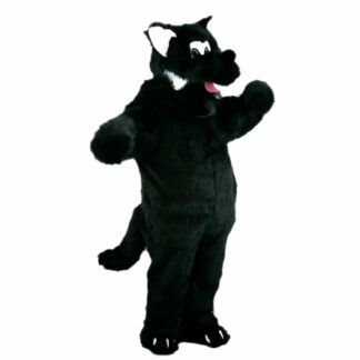 Mascotte de Loup Noir
