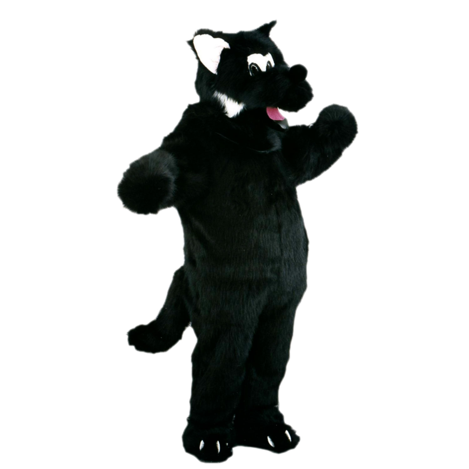 Mascotte de Loup Noir