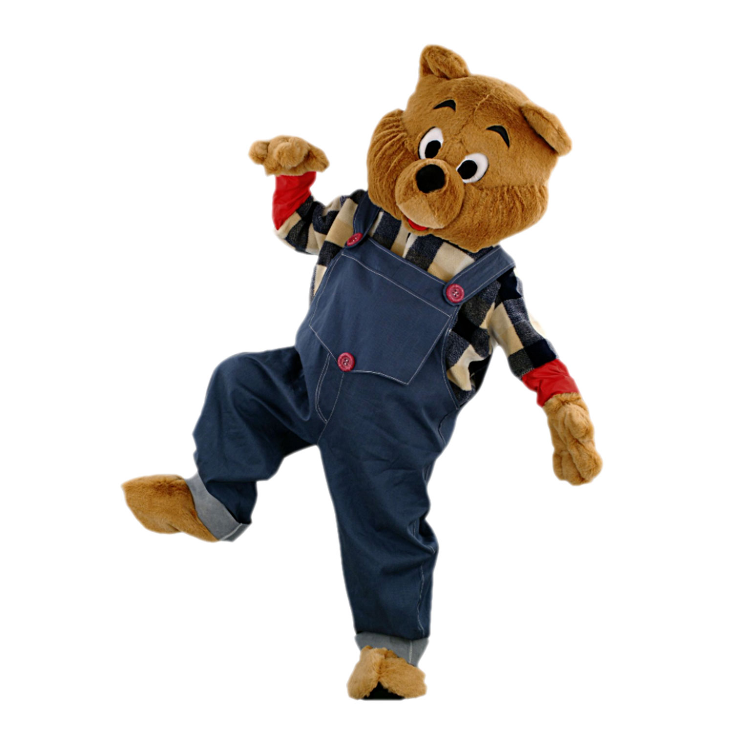 Mascotte ours bricoleur