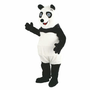 Mascotte de Panda Yeux Bleus