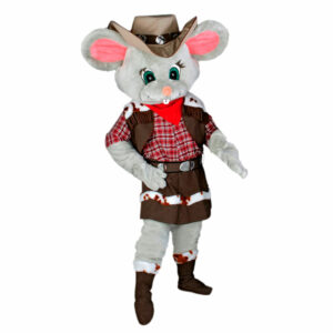Mascotte de Souris Cowboy Femme