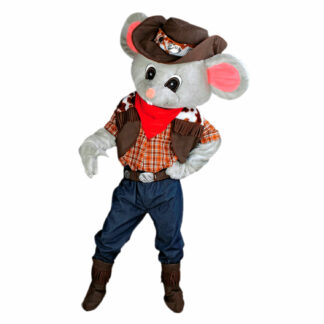 Mascotte de Souris Cowboy Homme
